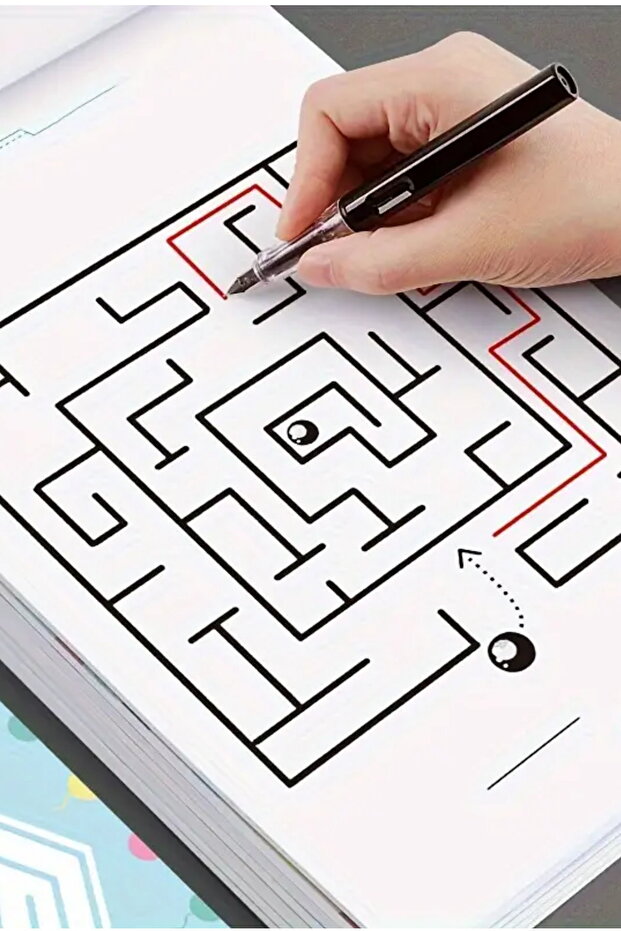 192 Pattern Concentration Maze Tutorial Book, Student Thinking Development Attention Game Puzzle Intelligence - 6