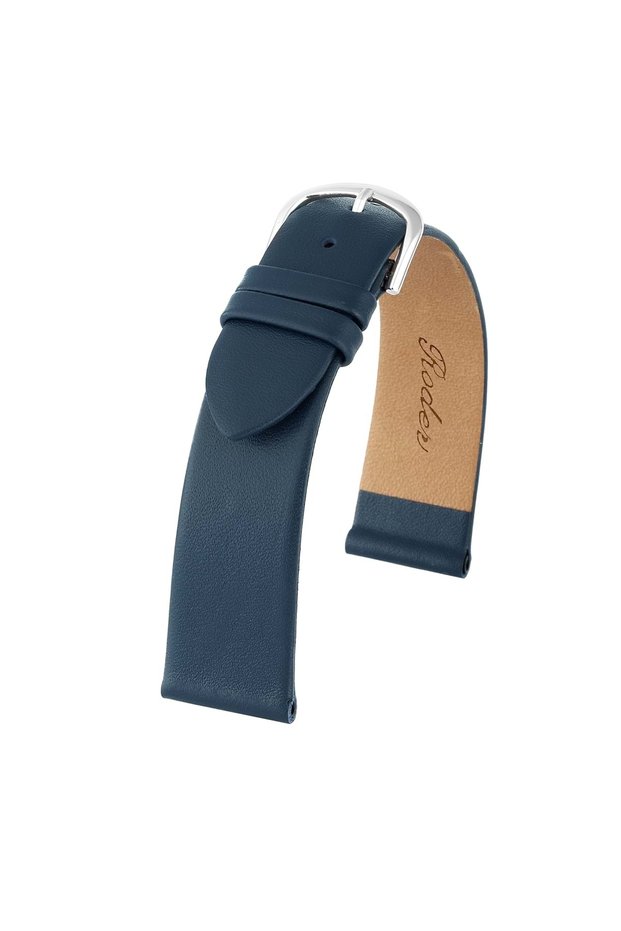 R4146 Leather Strap - Navy Blue - 24mm