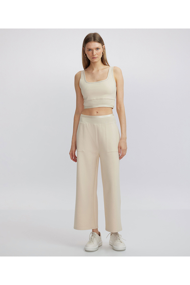 Geniş cepli pantolon - 1