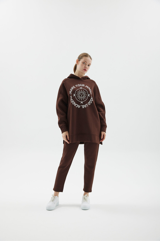 KISA PAÇA BELİ LASTİKLİ CEPLİ RAHAT ÖRME PANTOLON EŞOFMAN - 7