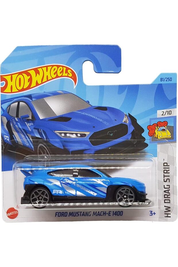 Ford Mustang Mach-E 1400 - Hw Drag Strip 2/10 - Hkk02 - Short Card - Blue - 2023
