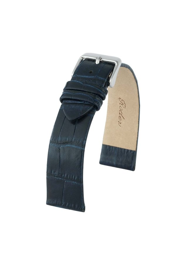 R4147 Leather Strap - Navy Blue - 20mm