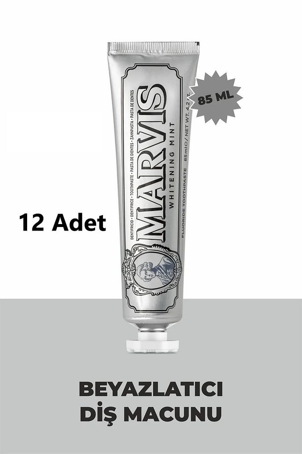 Whitening Mint Beyazlatıcı Diş Macunu 85 ML X 12 Adet Avantajlı Set - 1