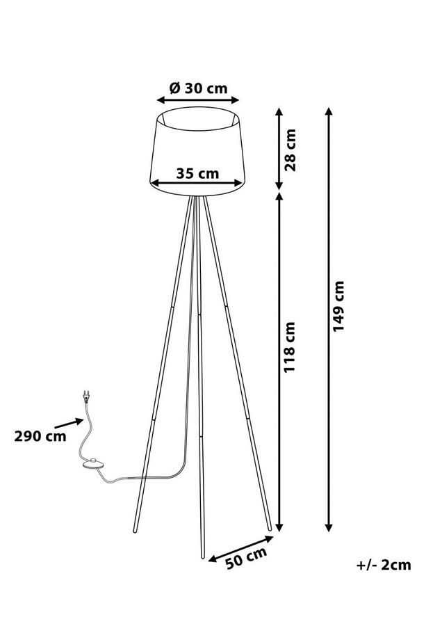 Modern Tripod 3 Ayaklı Lambader Barnes series - 5