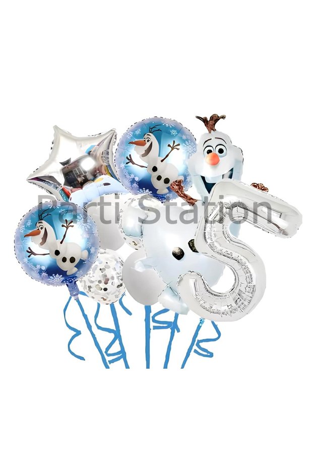 Frozen Frozen Elsa Olaf 5 Year Old Balloon Set Frozen Elsa Olaf Concept Birthday Foil Balloon Set