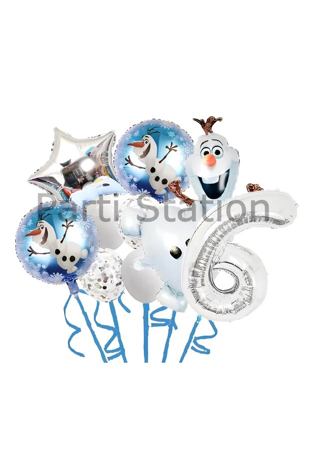 Frozen Frozen Elsa Olaf 6 Year Old Balloon Set Frozen Elsa Olaf Concept Birthday Foil Balloon Set
