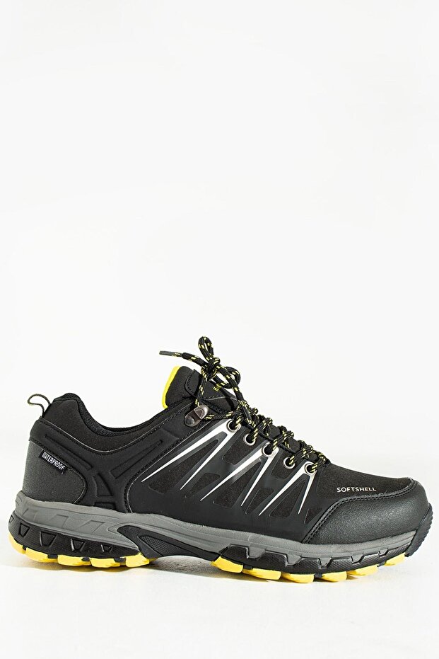 Waiter Shoes Waterproof Black Yellow Outdoor Men's Shoes
