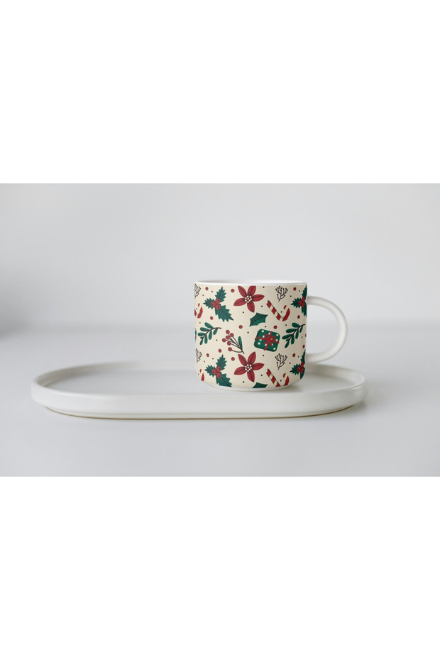 Porcelain Christmas Christmas Themed Nescafe Cup