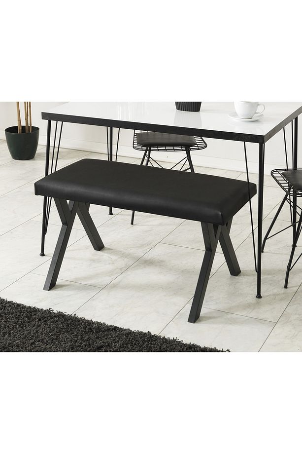 YENİ NESİL BENCH PUF METAL AYAK Mutfak salon Çalışma - 3