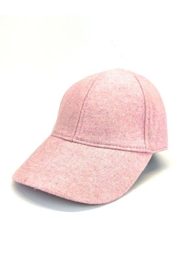 Basic Toz Pembe Yünlü Kaşe Şapka