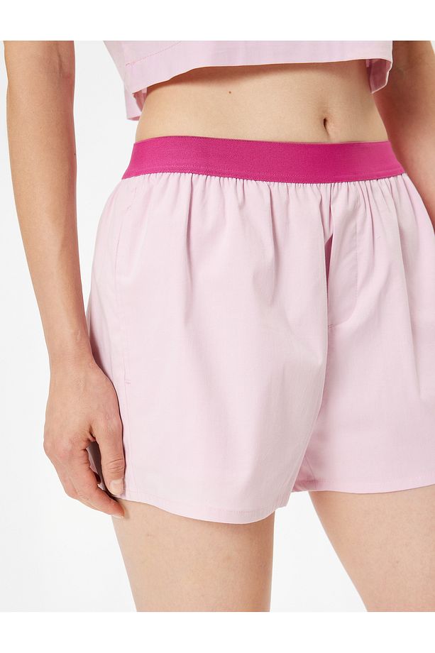 Boxer Şort Pijama Altı Standart Lastikli Bel Pamuklu Bol Kalıp - 5