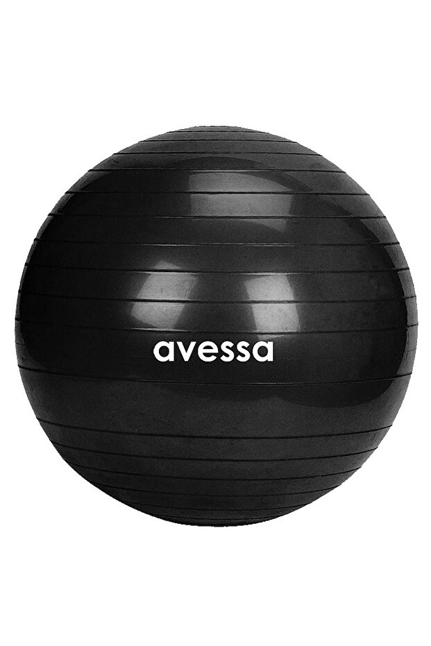 Black Pilates Ball - 55 cm Sachet Packing, Bpt-55