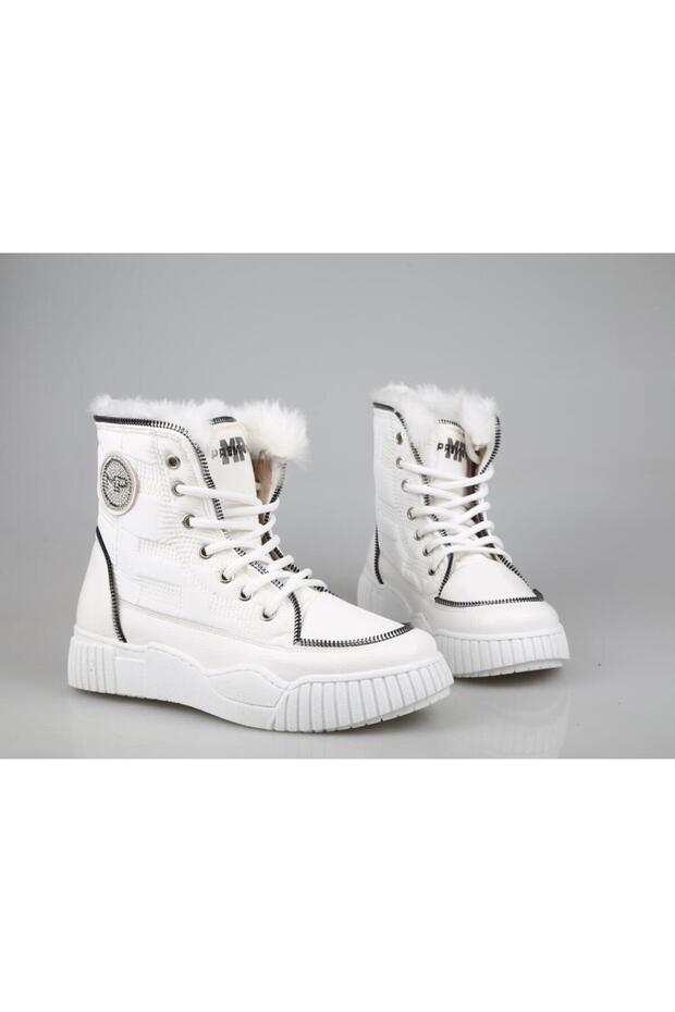 MP 242-1886 Beyaz Kadın Bot - 4