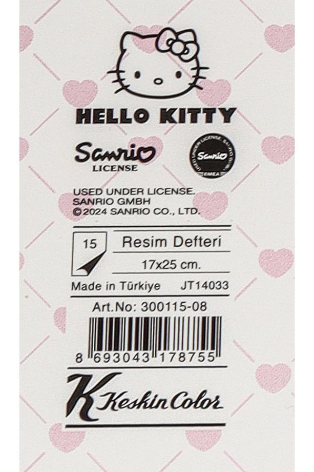 DEKOMUS İLE LİSANSLI HELLO KITTY "TEKLİ" RESİM DEFTERİ 17*24 CM 15 YAPRAK - 3