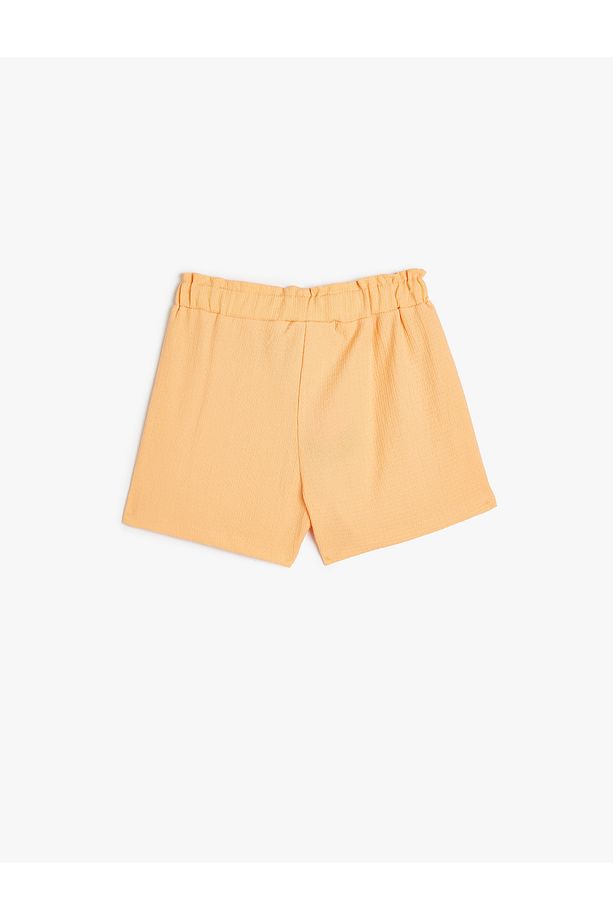 Basic Şort Beli Lastikli Dokulu - 2