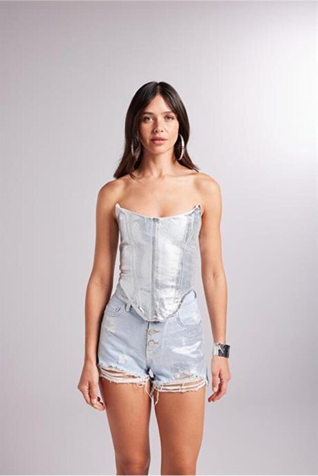 Glossy Büstiyer Mavi - 3