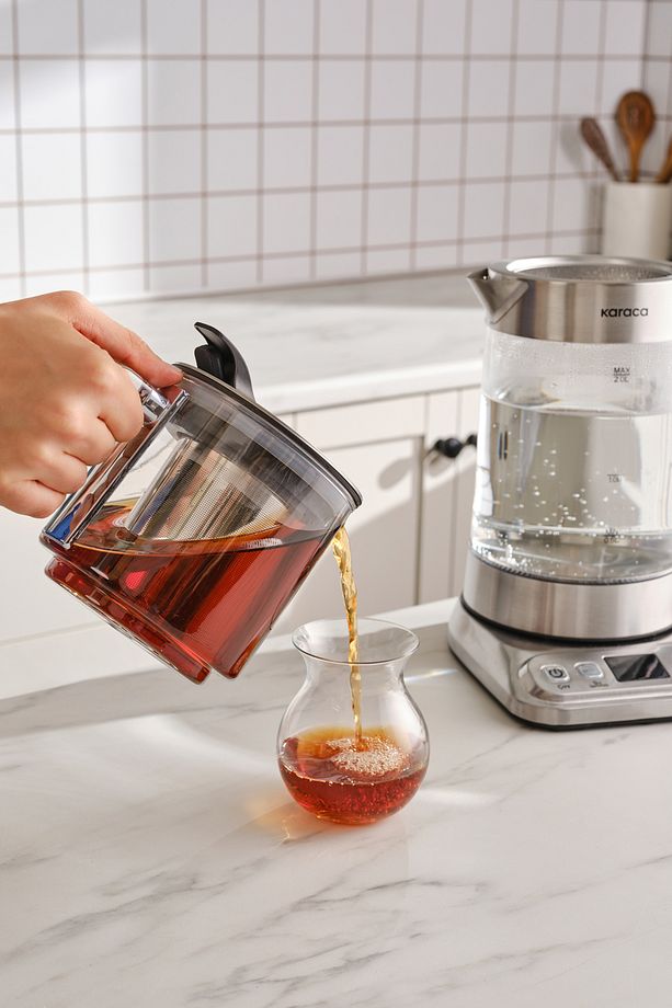 Refika'dan XL Cam Çay Makinesi Chrome - 7