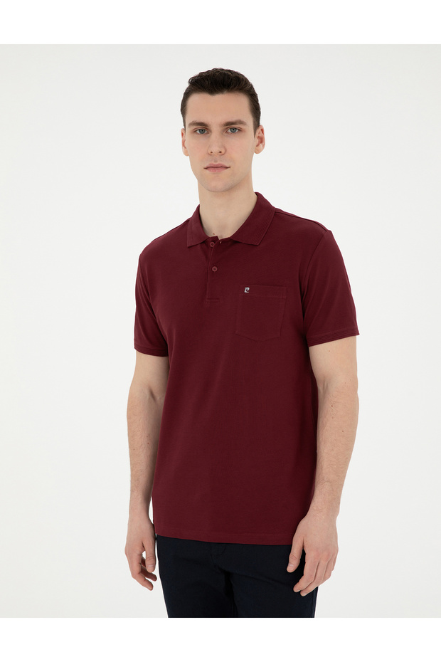 Bordo Regular Fit Basic Tişört 50291576-VR014 - 3