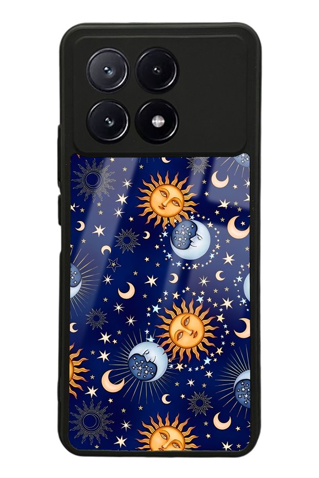 حافظة هاتف لامعة بتصميم ليلي لهاتف Xiaomi Poco X6 Pro