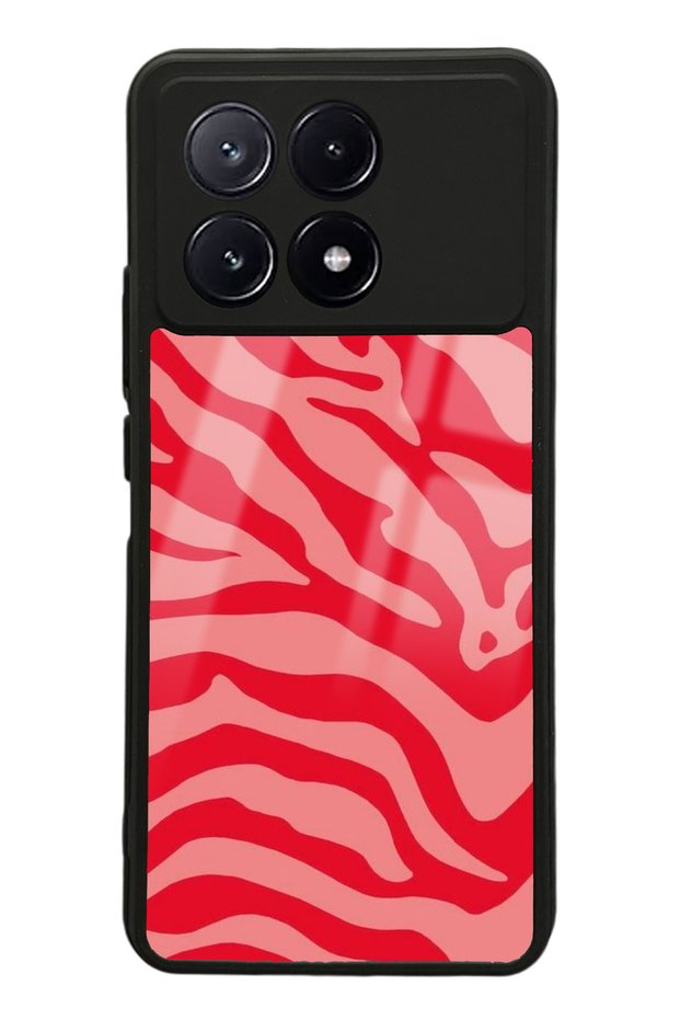 Xiaomi Poco X6 Pro Red Zebra Design Glossy Phone Case