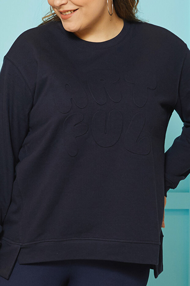 BASIC YUVARLAK YAKA SWEATSHIRT - 3