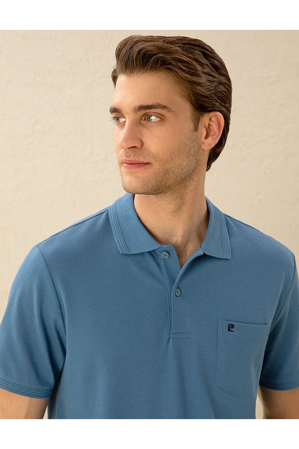 Koyu Mavi Regular Fit Basic Tişört 50291576-vr032 - 2