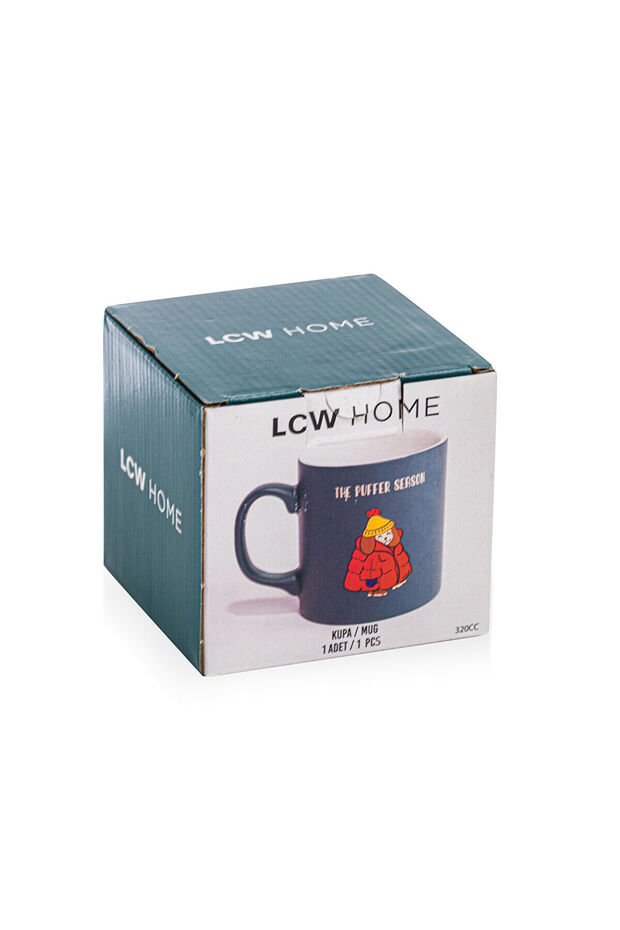 LCW HOME Mat Mavi Baskılı Seramik Kupa 320 Ml - 3