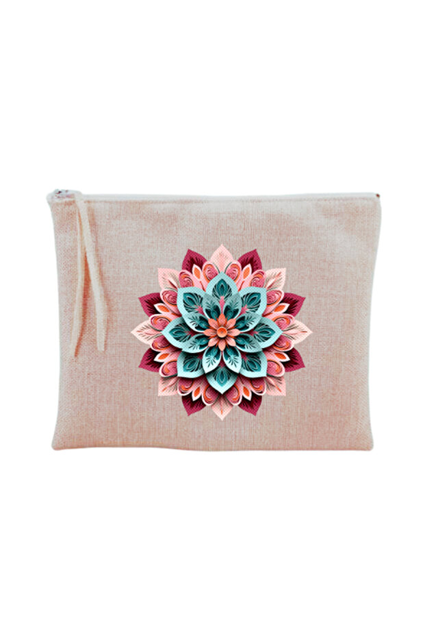 حقيبة مكياج مطبوعة بنمط - 1