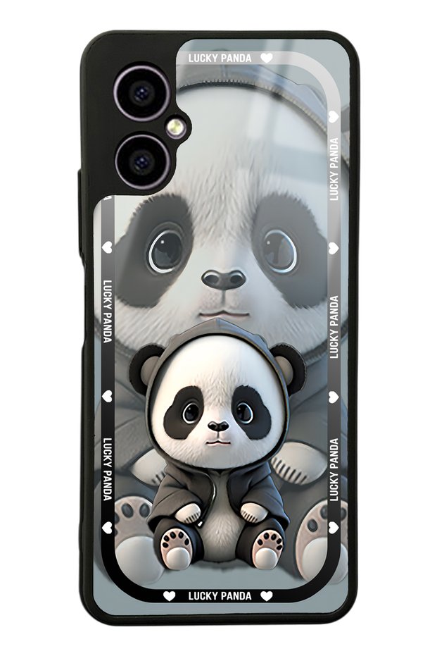 Omix X3 White Lucky Panda Design Glossy Phone Case
