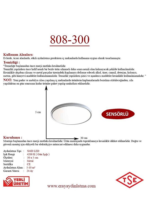 808-300 Sensörlü Led Avize - 3