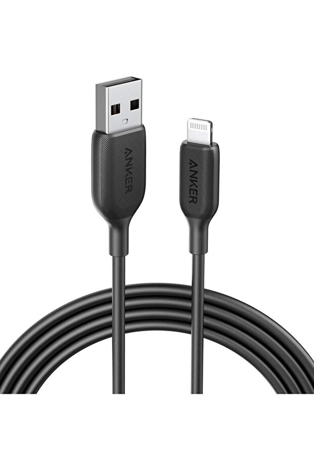 541 PowerLine lll USB-A with Lightning Connector Cable (6ft), Charge & Sync, Black