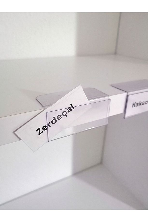 10 Adet Pvc Etiketlik Raf Önü Dik Yapışkanlı 5x2 Cm Vitrin Etiketliği, Raf Önü Etiketlik Isimlik - 7