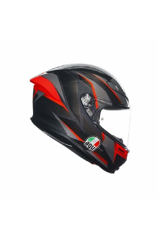 K6s Mplk Slashcut Blk Grey Red Kapalı Kask - 2