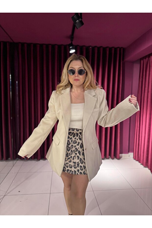 7362 Kaşe Ceket Taş - 1