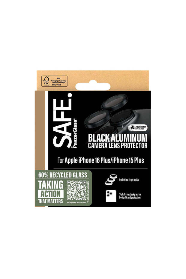 ايفون 16 |   واقي كاميرا أسود متوافق مع 16 بلس - 3