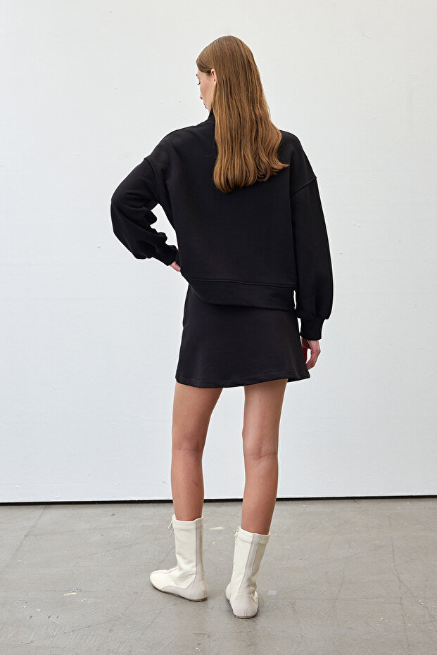 Pamuklu basic sweathirt - 4