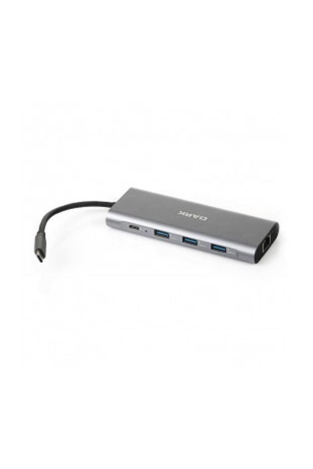 DK U31x36 USB 3.1 Type C 9 in 1 Ethernet - HDMI - TF SD Kart Okuyucu - USB 3.0 - HUB - 1