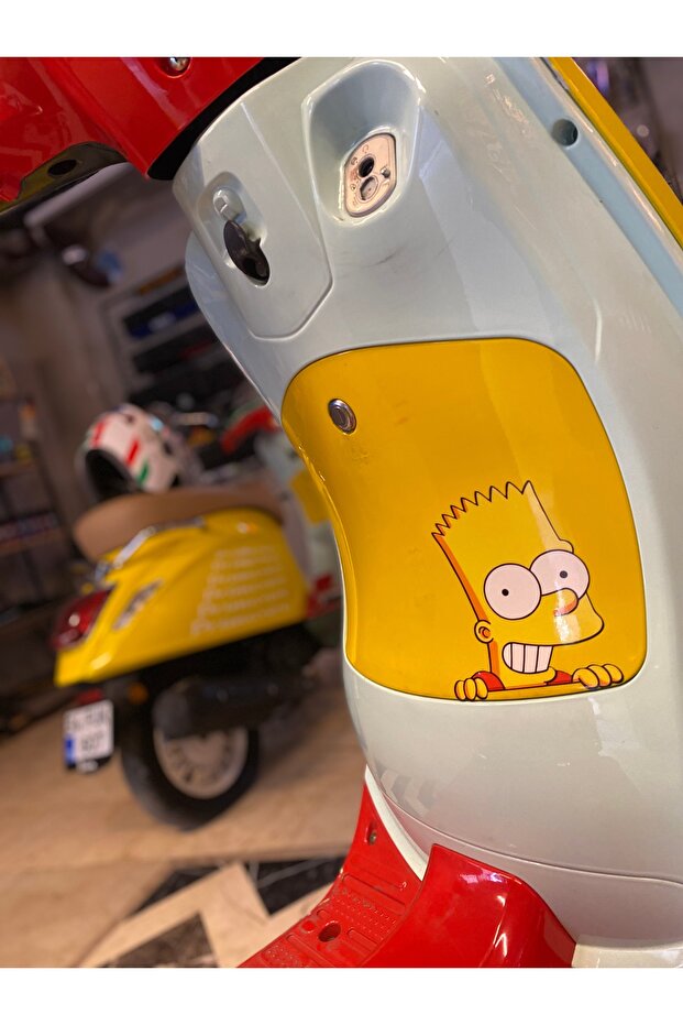 Simpson Bard Motorcycle Car Butterfly Windshield Sticker