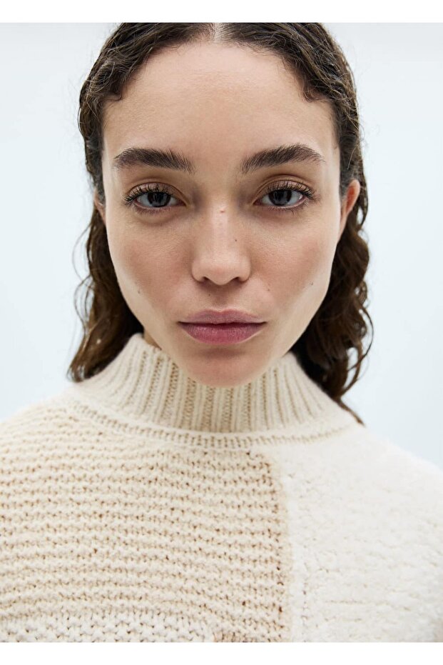 Perkins yaka patchwork kazak - 5