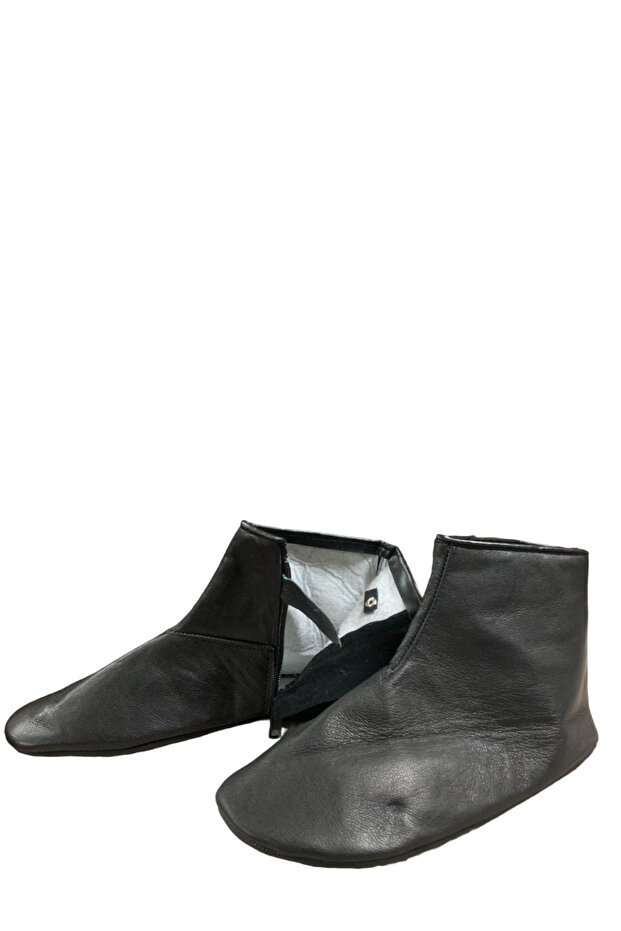 Rubberless Goat Leather Socks with Lining Inside - 5