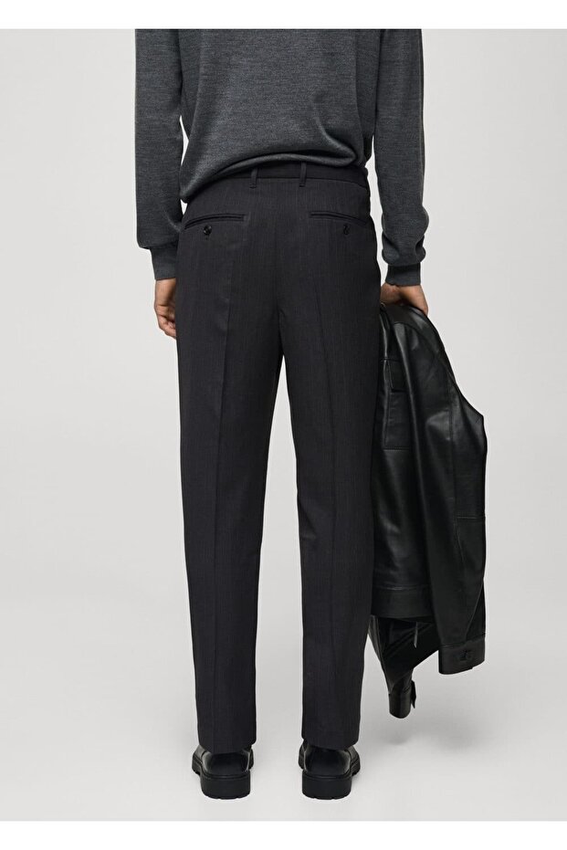 Regular kesim pensli pantolon - 4