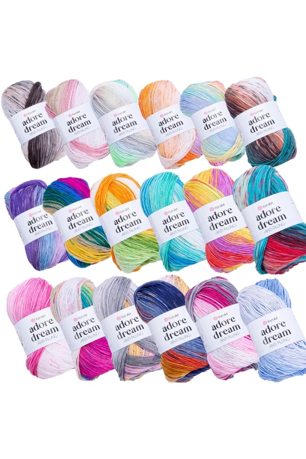 Adore Dream - خيط محبوك يدويًا رخامي-1068 - 3