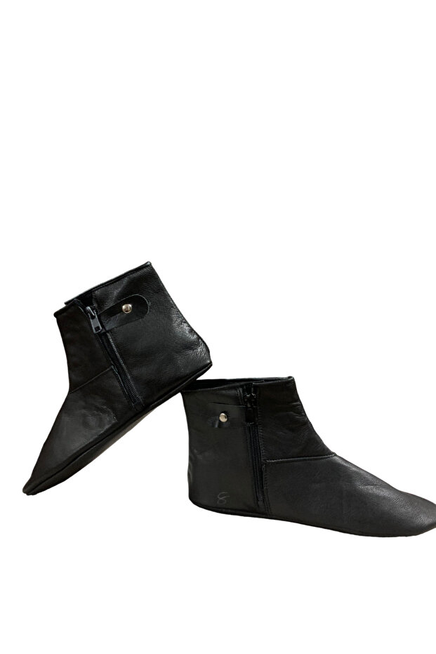 Rubberless Goat Leather Socks with Lining Inside - 2