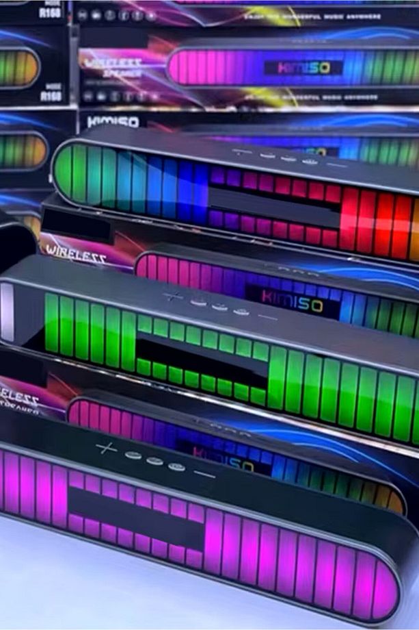 Wr111 Rgb Led Bluetooth Soundbar | Yüksek Ses Kalitesi Sd/usb/ Mikrofonlu Hoparlör - 3