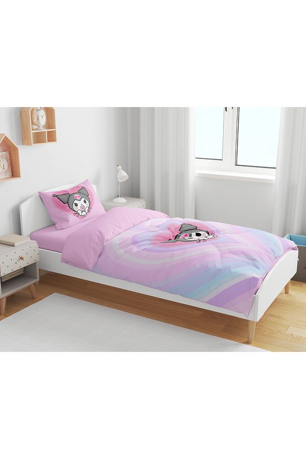 Kuromi 3d Dijital Baskılı Tek Kişilik Kız Çocuk Nevresim Takımı - 2