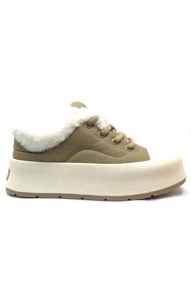 Gamelu gone plush sneakers unisex sports shoes beige