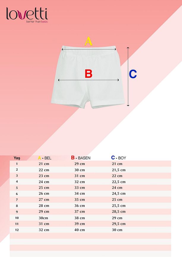 Kavun Sarı Basic Kız Çocuk Dans Şort - 5