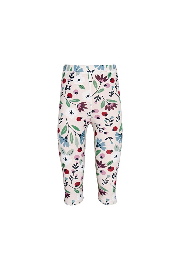 Fairy Garden Girls' Patterned Knee-Length Leggings Capri