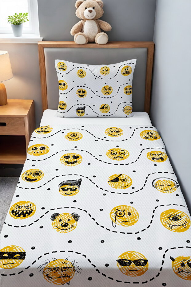 Smileys Patterned Pique Set - 2