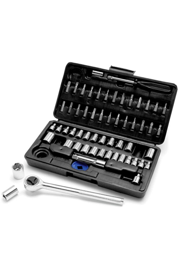 طقم مقابس وبتات متينة مقاومة للصدأ مكون من 60 قطعة W1168 - 1